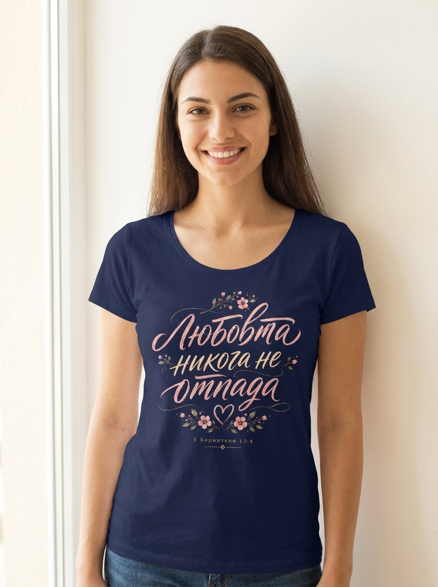 Любов (Love) - Тениска — mockup