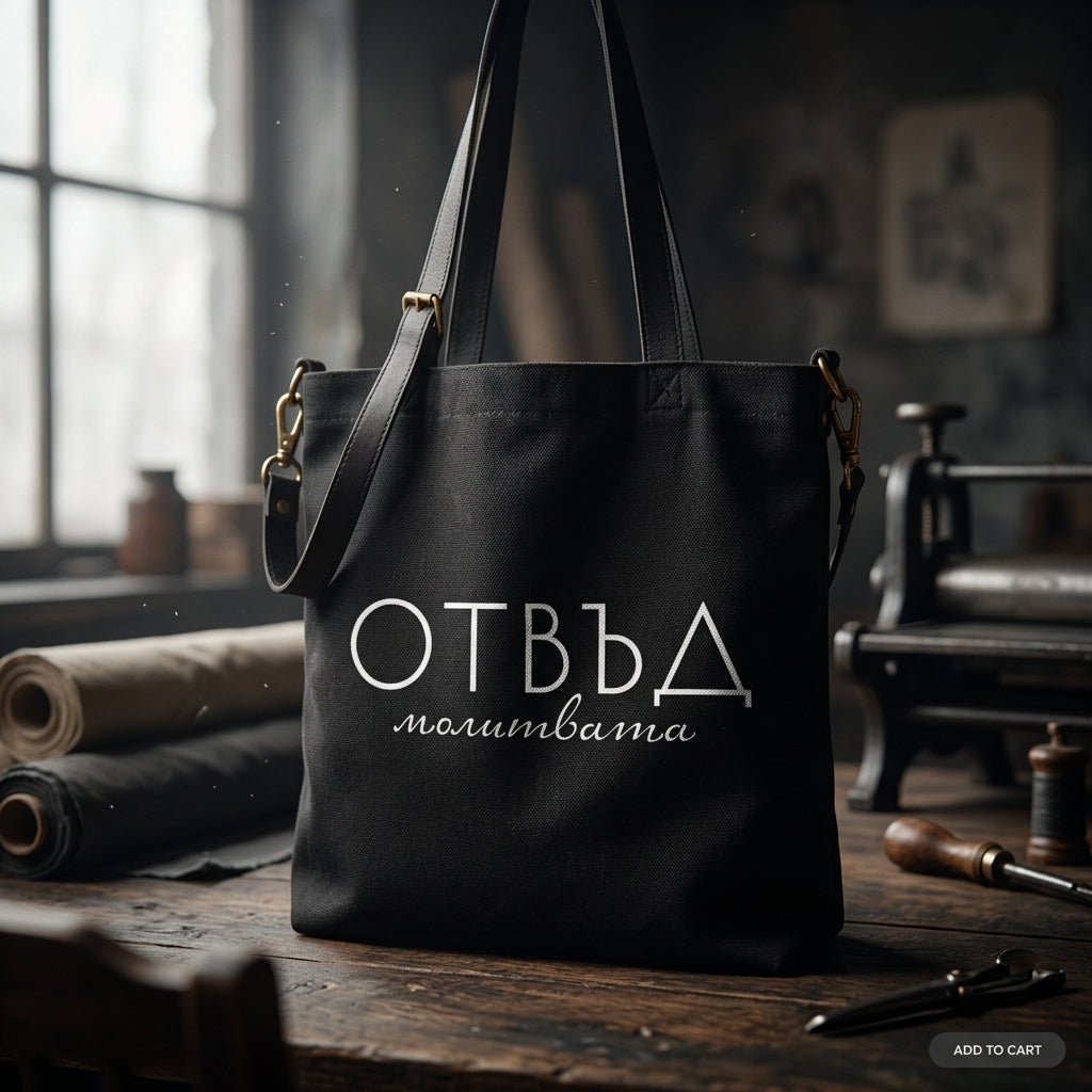 Памучна Чанта ВЯРА.